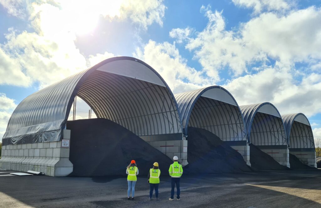 Bâtiment stockage tunnel BTP abri de chantier démontable Toutabri